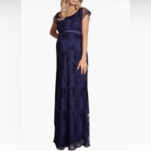 Tiffany Rose Maternity April Nursing Gown - Navy Arabian Nights Lace Size 12-14